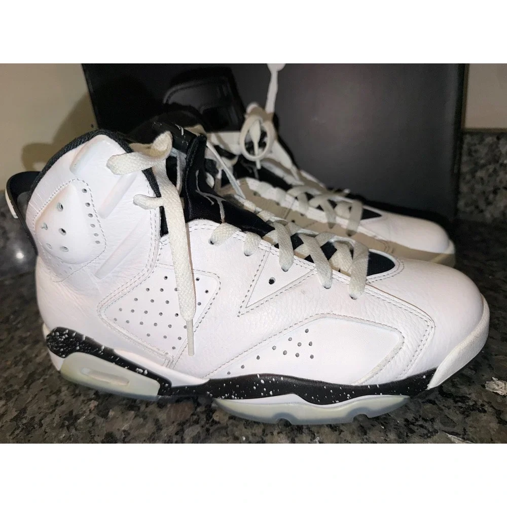 Nike Air‎ Jordan 6 Retro Olympic White Black Speckled CT8529-112 Mens Size 10
